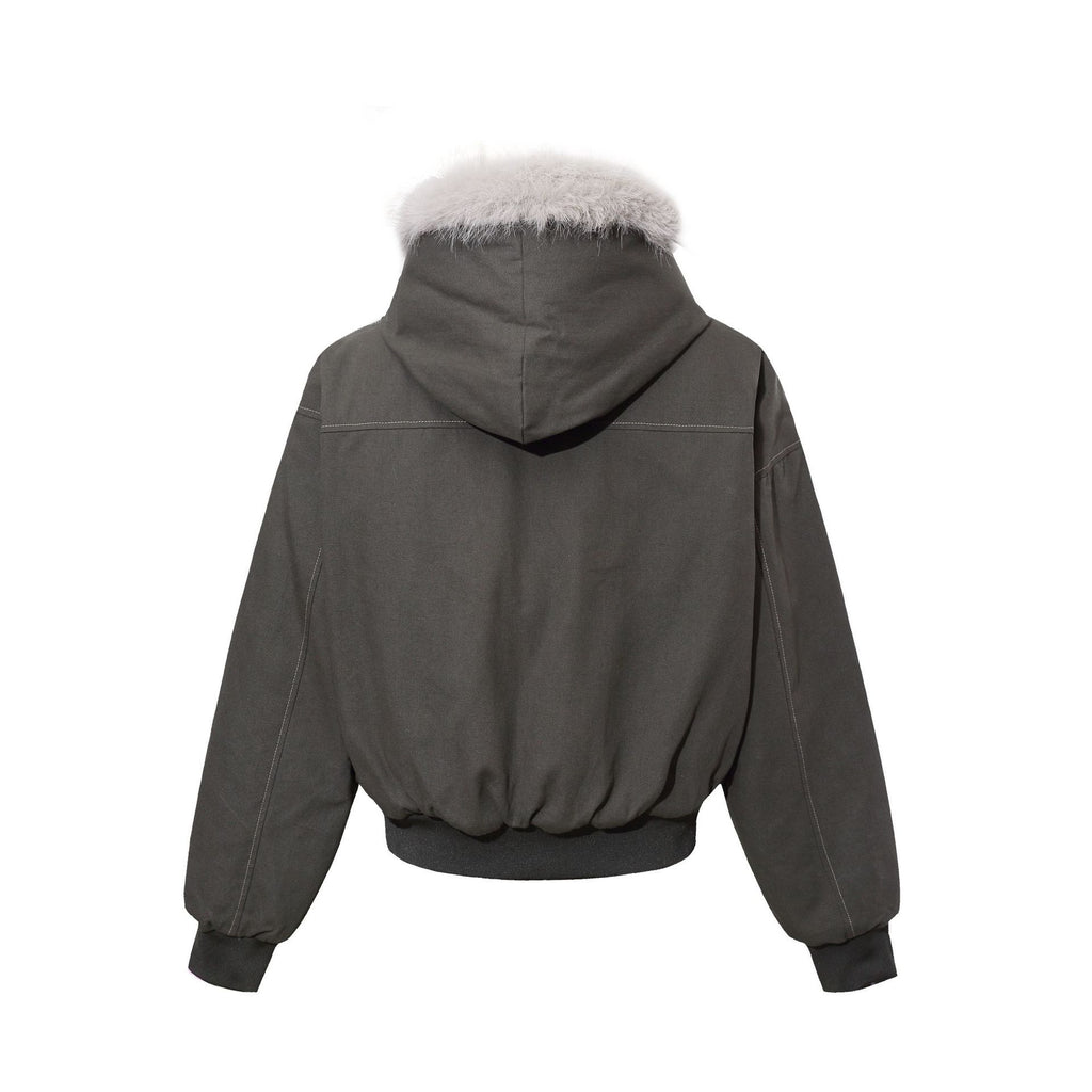 Autumn and winter plus velvet thickening faction overcomes cotton coat outerwear