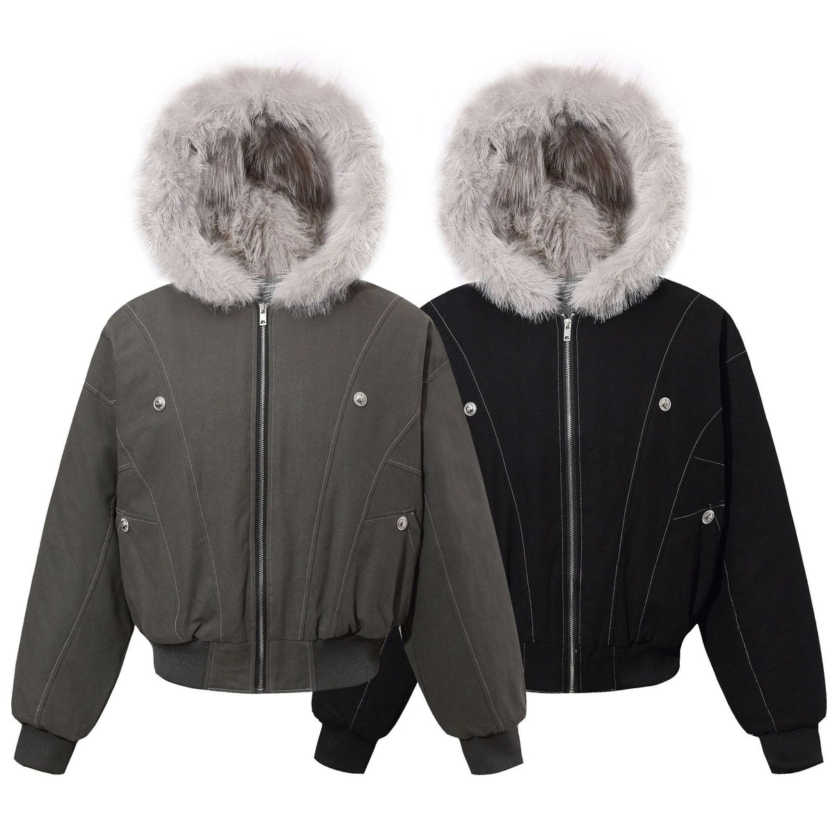 Autumn and winter plus velvet thickening faction overcomes cotton coat outerwear