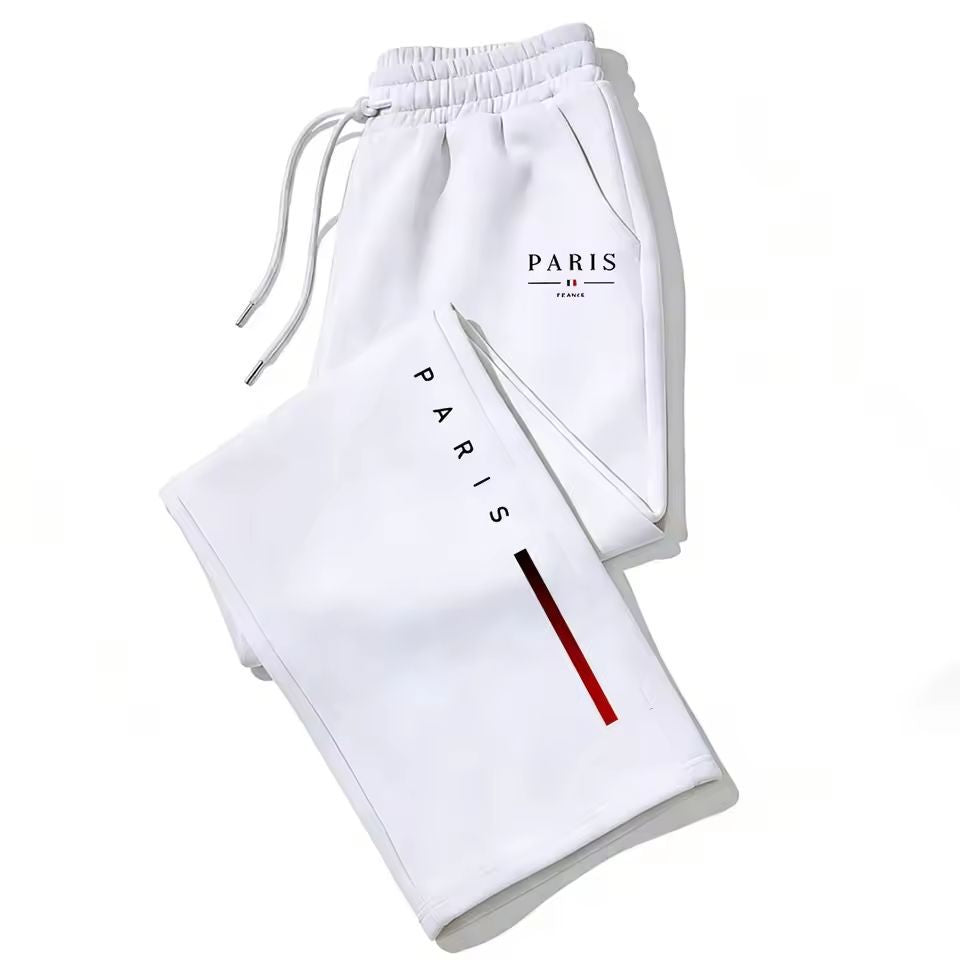 Dark Gothic Letter Print Loose Wide-leg Drawstring Unisex Sweatpants