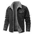 Men's Cotton-Lined Workwear Casual Jacket, Autumn and Winter Fashion Outerwear