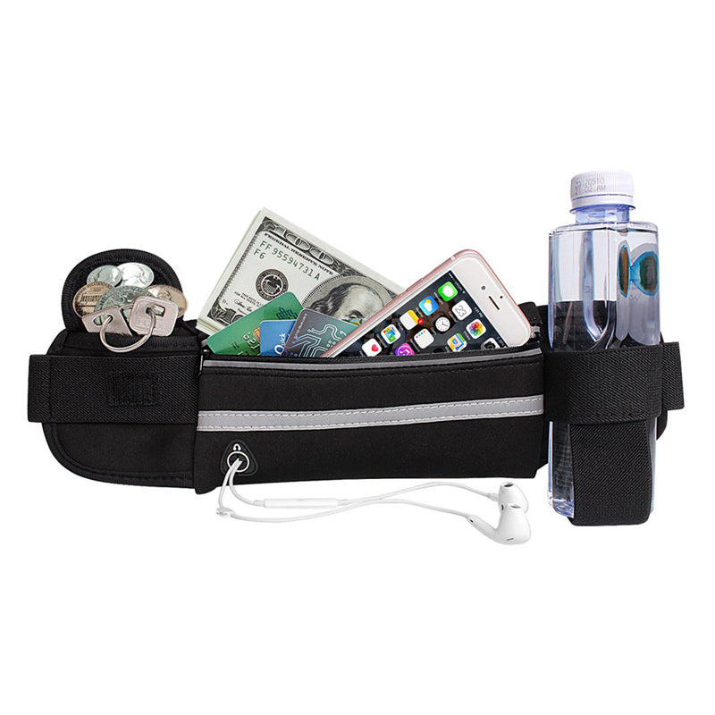Fashion mini fanny pack for women men Portable convenient USB waist pack Travel multifunctional waterproof phone belt bag