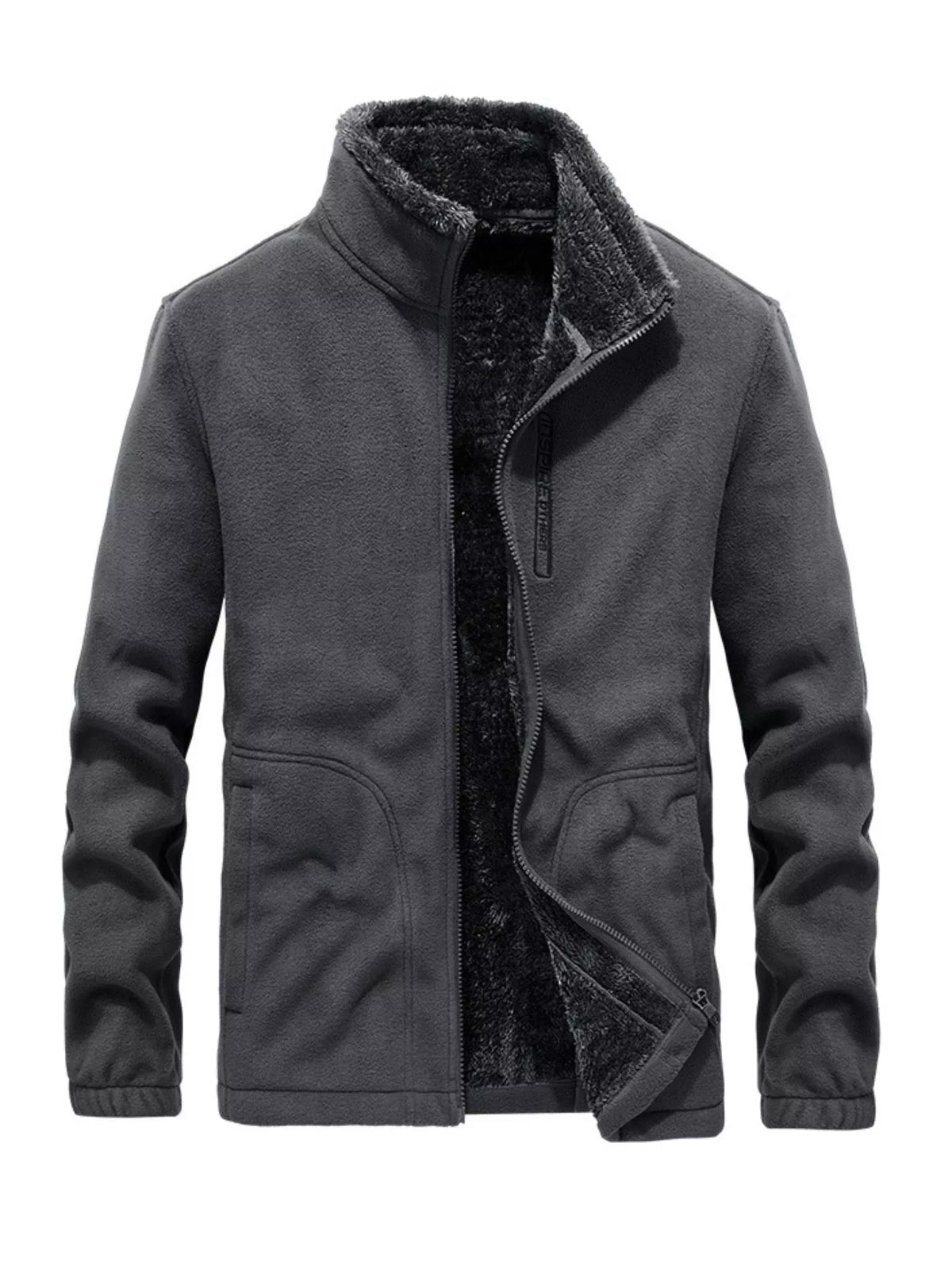 Men's Plus Size Fleece Lined Full Zip Outerwear