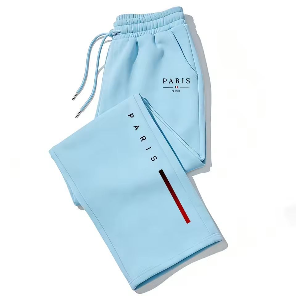 Dark Gothic Letter Print Loose Wide-leg Drawstring Unisex Sweatpants