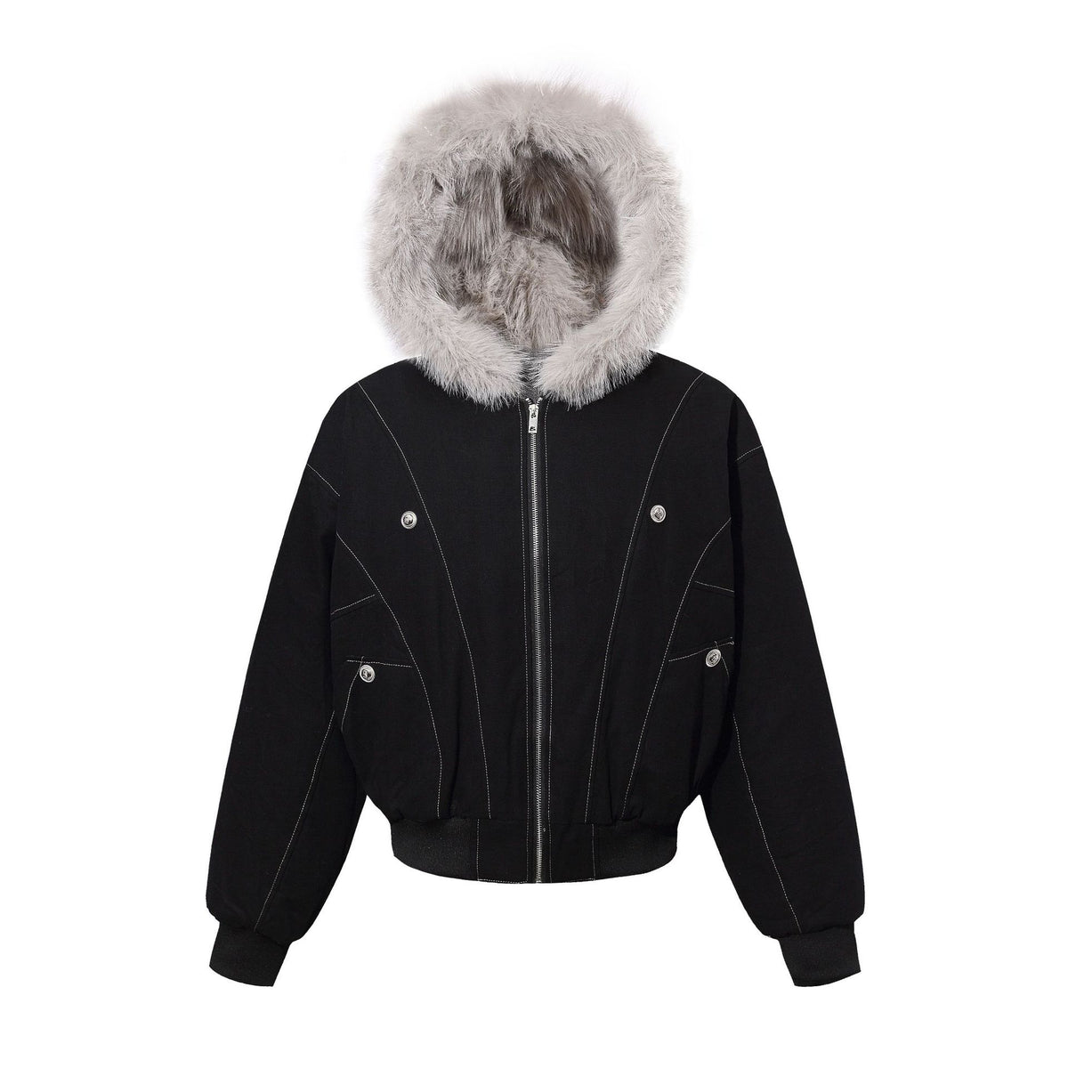Autumn and winter plus velvet thickening faction overcomes cotton coat outerwear