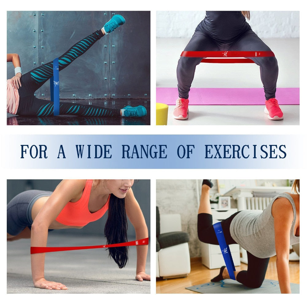 5 Colors Latex Resistance Bands Fitness Set Rubber Loop Bands Strength Training Workout Expander Gym Equipment Elastic Bands