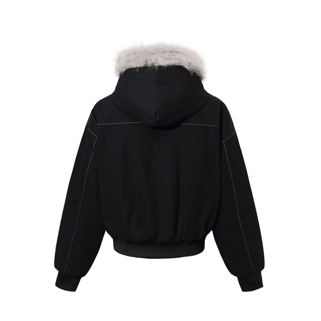 Autumn and winter plus velvet thickening faction overcomes cotton coat outerwear