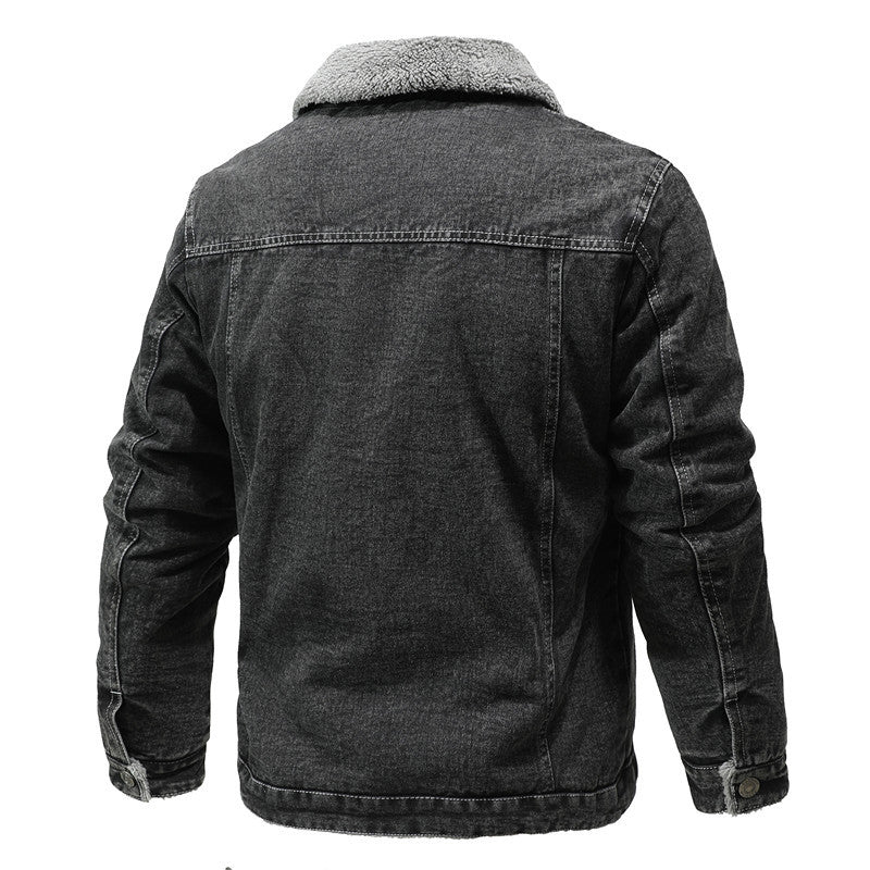 Men's Cotton-Lined Workwear Casual Jacket, Autumn and Winter Fashion Outerwear
