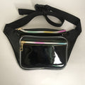 Purse Waist Bag Large Shoulder Bag Hologram Fanny Pack Transparent Belt Bag