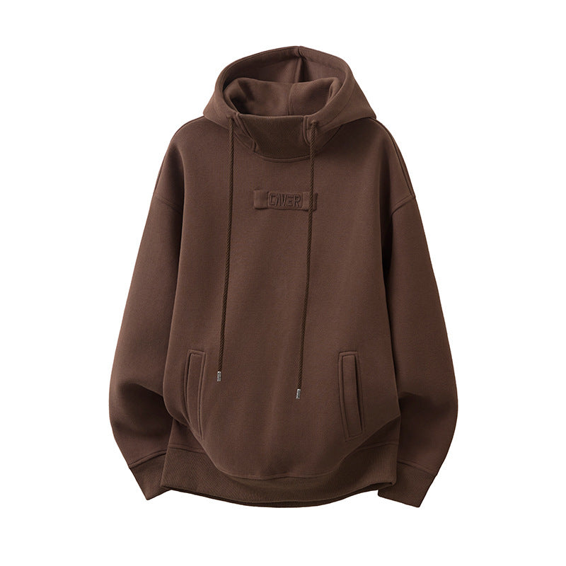 Premium Heavyweight Men's Hoodie - Loose Fit Thickened Sweatshirt, Unisex Casual Autumn Winter Outerwear