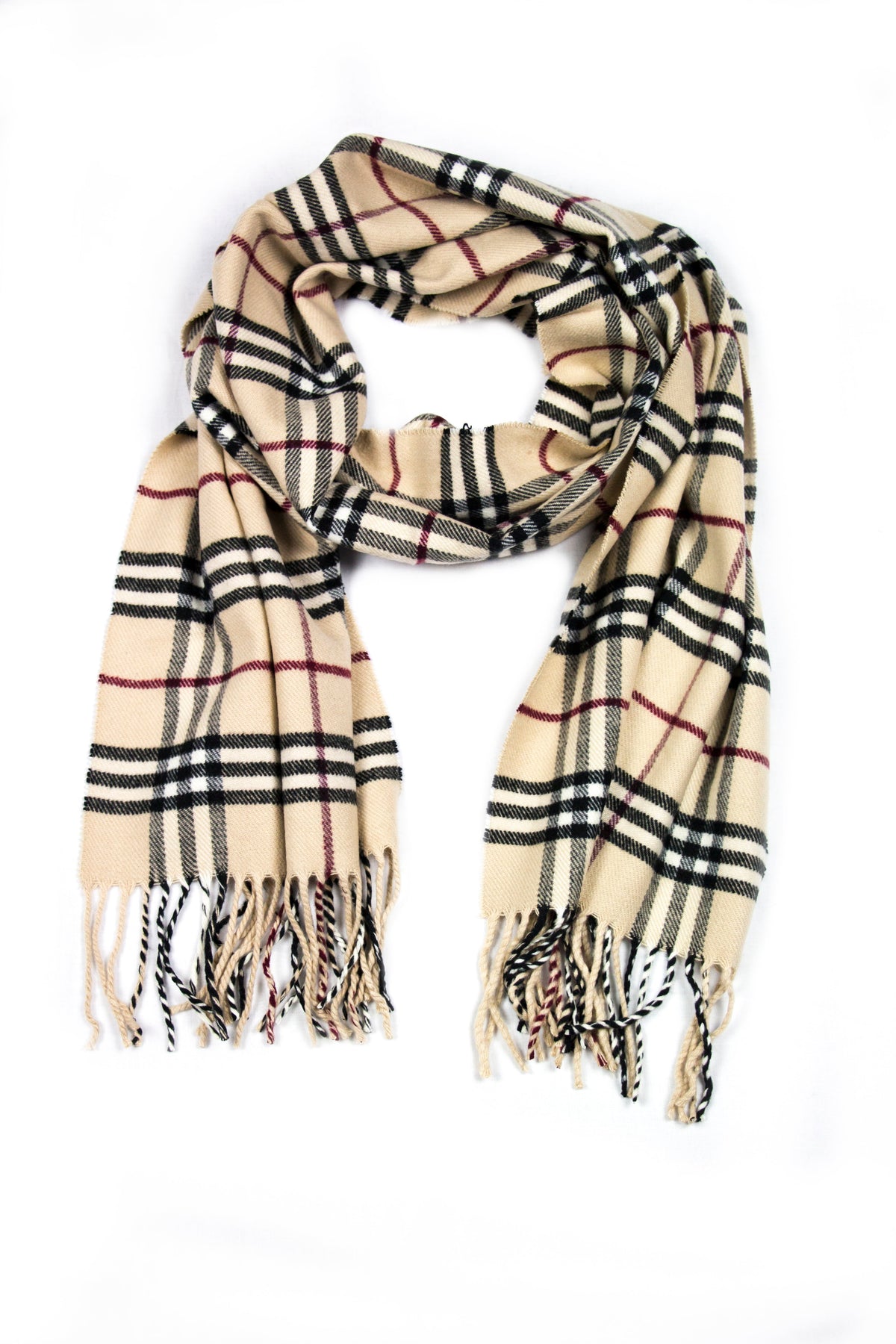 Sakkas Booker Unisex Cashmere-Feel Solid Winter Scarf with Fringe