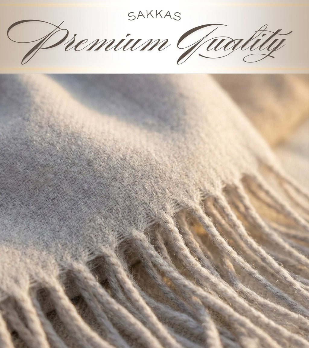 Sakkas Booker Unisex Cashmere-Feel Solid Winter Scarf with Fringe