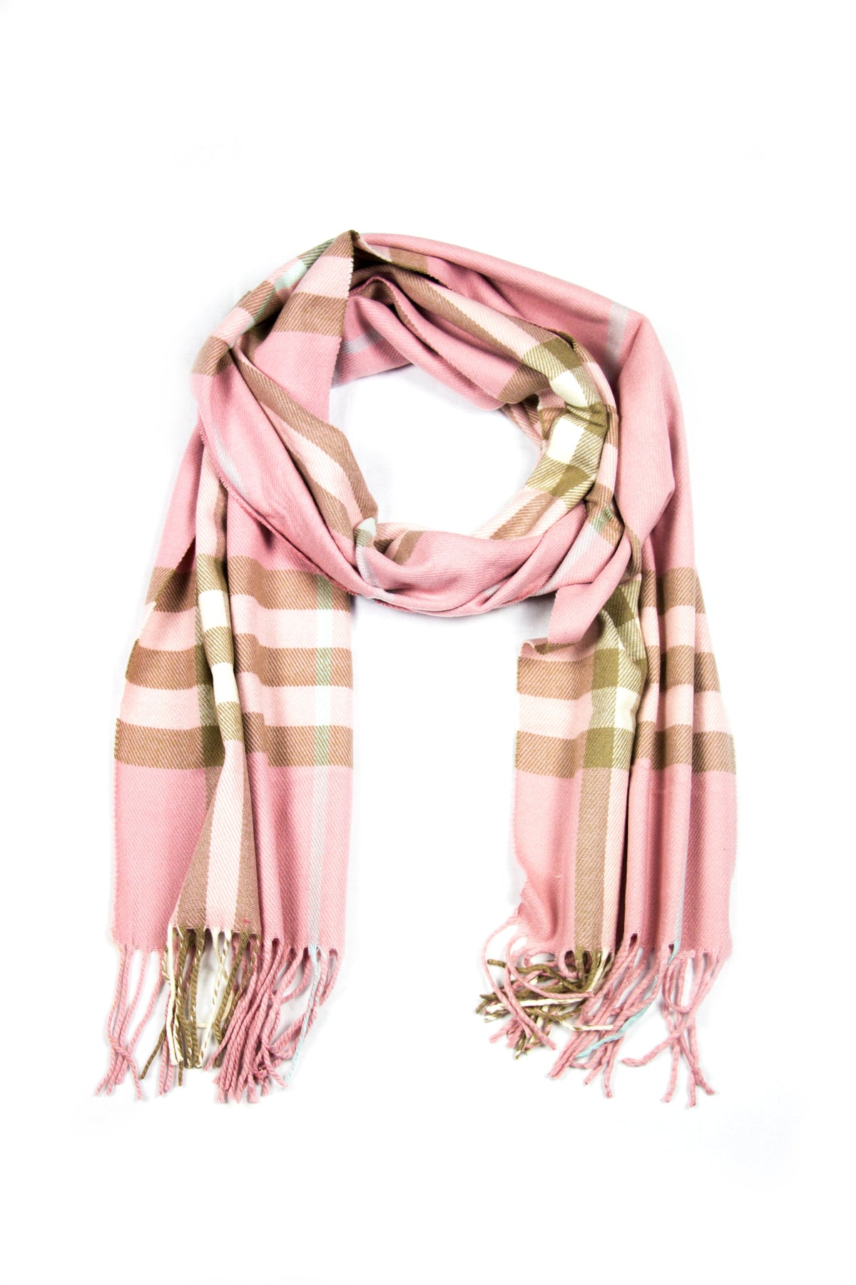 Sakkas Booker Unisex Cashmere-Feel Solid Winter Scarf with Fringe