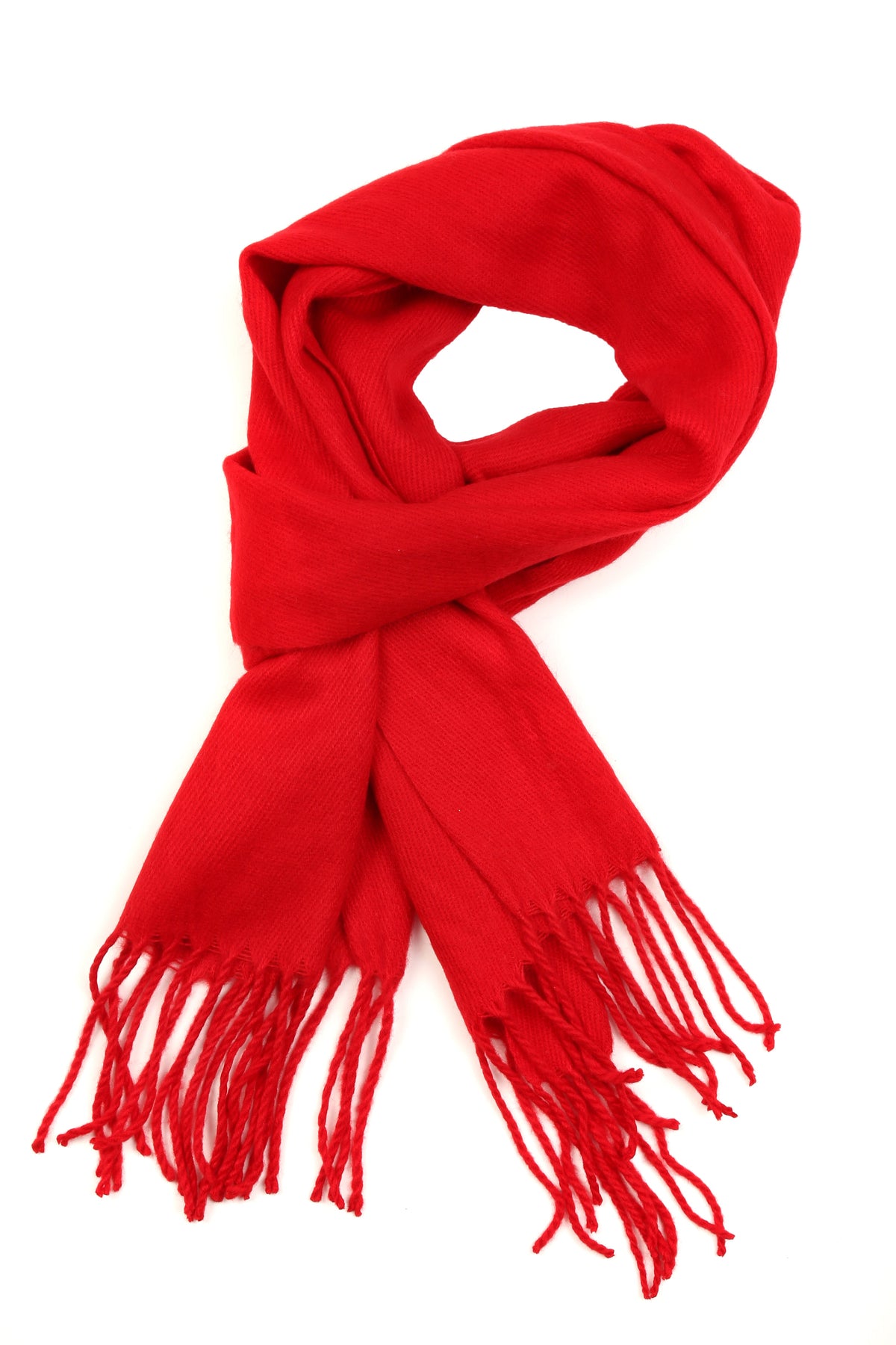 Sakkas Booker Unisex Cashmere-Feel Solid Winter Scarf with Fringe
